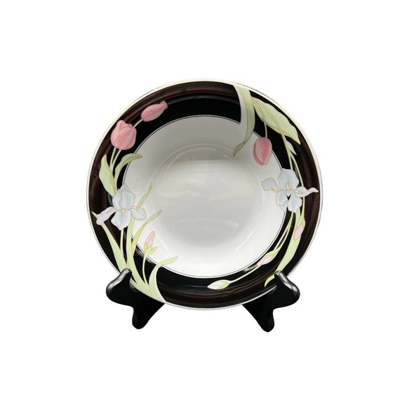 Fairfield Fine China Vanessa Pattern 5 Piece Place Setting Tulip & Iris - Picture 5 of 7